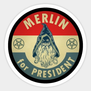 Merlin for President! Sticker